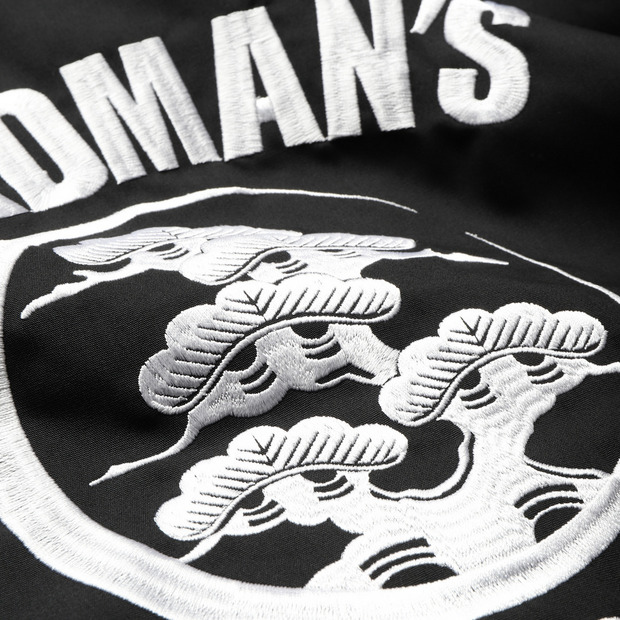 TRAD KAMON TC COACH JKT -BLACK-（刺繍） 詳細画像